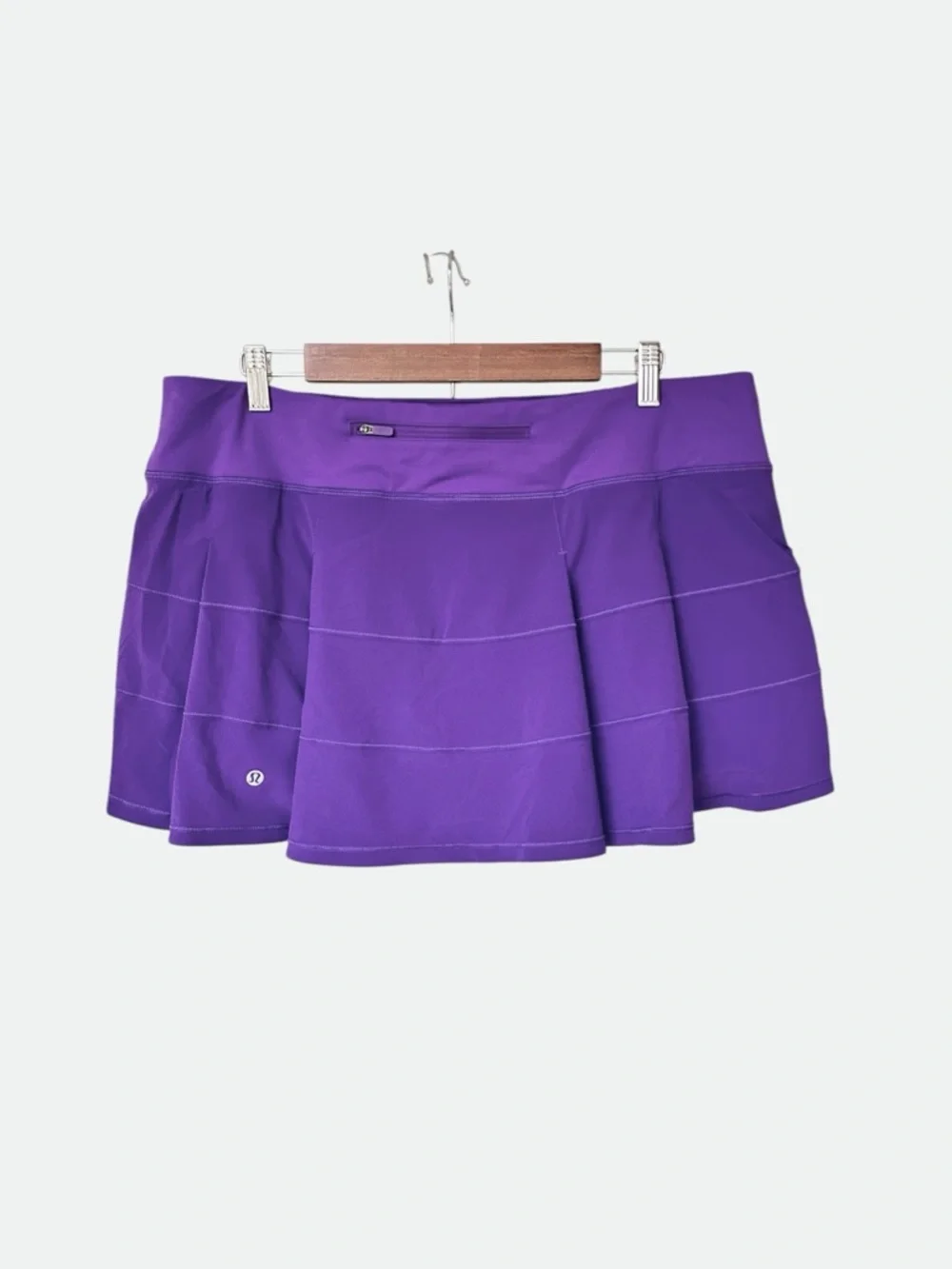 NEW Lululemon Pace Rival Tiered Skirt in Atomic Purple, size 14 - Picture 2 of 5